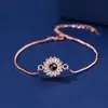 Nueva Cadena de Caja Ajuste de Empuje y Tirón Pulsera de Proyección HD de Girasol Moda para Mujer Pulsera de Diseño de Nicho Versátil