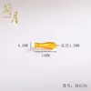 Jianyuesha Oro Pez Antiguo con Agujero Pasante Accesorios DIY Pulsera Collar Cuerda Trenzada Material Accesorios Larga Duración Sin Decoloración Espaciador