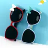 Nuevas Gafas de Sol Polarizadas de Dibujos Animados de Silicona para Niños Lindas para Bebé Niño y Niña Montura Redonda Exterior Gafas de Dibujos Animados Gafas de Sol para Fotos