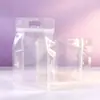 En Stock Envío Rápido Múltiples Especificaciones A Prueba de Humedad Sellado Almacenamiento de Snacks y Productos Secos Empaque Totalmente Transparente Sello Octagonal Bolsa de Pie Portátil