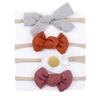 Conjunto de accesorios para el cabello para niños de Amazon, con lazo para bebé europeo y americano, correa estrecha para el cabello, diadema de nailon súper elástica para bebé.