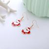 Aretes de Navidad Aretes de botón de Navidad Copo de nieve Año Nuevo Dibujos animados Árbol de Navidad Aretes colgantes Lote mixto Elementos navideños