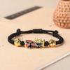 Pulsera valiente que cambia de color sensible a la temperatura, cuerda roja tejida a mano, suministro directo de fábrica, gran cantidad en stock