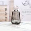 Vaso de vidro criativo vintage transparente pequeno relevo pequena garrafa de perfume água elevada flores secas arranjo de flores decoração de mesa conjunto de três peças