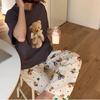 Pantalones de Verano Nuevo Estilo para Caminar para Ropa Exterior Dormitorio de Estudiante Lindo Hogar Casual Suelto Fresco Transpirable Dibujos Animados Antimosquitos Pantalones de Pijama
