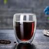 Caneca de café de vidro de camada dupla em formato de ovo, resistente ao calor, criativa, para uso doméstico, simples, para bebidas com leite, xícara de chá