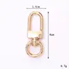 Hebilla Anillo Minimalista de Aleación de Zinc Ins Hebilla Boca de Pez Accesorios para Llaves, Accesorios Versátiles de Múltiples Especificaciones para Decoración DIY de Bolsos