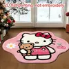 Alfombra de suelo absorbente antideslizante para baño de estilo caricatura, alfombra decorativa de imitación cachemira para sala de estar, alfombra resistente a la suciedad para entrada