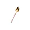 Acero inoxidable 304 cuchillo de hoja estrecha, tenedor y cuchara para uso doméstico, hotel, cuchillo y tenedor para bistec, cuchara para postre, acabado espejo, juego de cubertería occidental