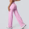 Pantalones de Yoga Mingda Nuevos Marrones de Pierna Ancha Caídos Transfronterizos de Cintura Alta Adelgazantes Sin Marcas Vergonzosas Ropa Deportiva Pantalones Largos de Campana