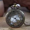 Ventas Directas de Fábrica Punto de Venta Comercio Exterior Engranaje de Bronce Retro Reloj de Bolsillo Creativo Aliexpress Wish Dropshipping