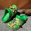 Sapatos Croc Transfronteiriços Minecraft Estrela Sapatos Croc Masculinos Sandálias Antiderrapantes Chinelos Fechados para Meninos Sandálias Masculinas