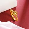 Anillo de cuentas de transferencia ojo de gato oro arena nuevo joyería de herencia de artesanía antigua para que no se desvanezca durante mucho tiempo venta al por mayor de fabricantes