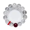 [Echar un vistazo] Pulsera de Cristal Blanco Natural para Mujer, Versátil Rojo Sangre de Paloma, Moderna, Pulsera Blanca y Sencilla al por Mayor
