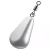 Anillo Plano Antivuelco Colgante de Plomo Forma de Gota Lanzamiento Lejano Peso de Plomo para Pesca en el Mar Colgante Anti-enganche Hilo de Fondo Colgante de Anzuelo Accesorios para Equipo de Pesca