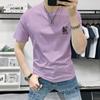 Camiseta de Manga Corta para Hombre Explosiva 2025 Nueva de Verano Moderna Estampado Año del Dragón Casual Moda Media Manga Versátil Cuello Redondo