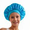 Amazon transfronterizo más vendido europeo y americano gorro de dormir de color para niños gorro redondo pequeño elástico tipo seda gorro para el cuidado del cabello del bebé