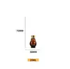 Botella de Vidrio Ámbar con Gotero de 30 ml a Prueba de Luz para Aceites Esenciales, Botella Portátil en Forma de Calabaza para Viajes, para Aceites Esenciales y Medicamentos, Sellada
