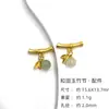 Colgante colgante pulsera collar de plata S925 chapado en oro antiguo de 24 quilates con incrustación de jade Hetian material de joyería DIY accesorios lote