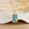 Collar Personalizado Europeo y Americano Amazon Doce Signos del Zodiaco Collar de Circonita de Colores Nicho para Mujer Lujo Ligero Versátil Accesorio de Otoño e Invierno