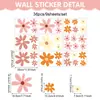 Estilo Bohemio Plantas Flores Sala de Estar Dormitorio Decoración de Pared Flores Autoadhesivas de PVC Pegatinas Pequeñas Frescas Pegatinas para Ventana