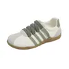 Zapatos Deportivos Casuales de Moda para Mujer Estilo Nuevo Tacón Oculto 2026 Otoño Zapatos de Plataforma con Velcro Zapatos de Entrenamiento Alemanes Suela Suave Zapatos Blancos