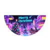 Transfronteiriço Novo Produto Forma de Leque Semicírculo 2025 Natal Personagem de Desenho Animado Festa Decoração Bandeira Cortina de Porta Cobertura de Porta Banner de Porta