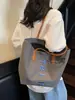 Bolso de Hombro Grande de Moda Casual Simple de Gran Capacidad 2025 Verano Nuevo Ru Ying Bolso Tote Personalizado para Mujer Lote