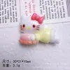 Dibujo Animado Pequeño Animal Acostado DIY Pegamento de Crema Funda para Teléfono Móvil Pasador Diadema Flor para Zapatos Colgante Material de Papelería Resina Lote