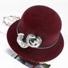 Sombrero de Invierno para Mujer Pelo de Visón Imitación Sombrero de Cubo para Mujer Sombrero de Algodón Cálido de Invierno Sombrero de Madre Sombrero de Invierno