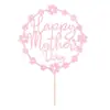 Decoraciones y Toppers para Pastel del Día de la Madre Transfronterizos Feliz Día de la Madre Inserts para Pastel Suministros de Decoración para Fiestas de Cumpleaños