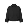 FORN3 Marca de Moda Callejera Americana de Gama Alta Tendencia Chaqueta de Trabajo Estilo Ligeramente Maduro para Hombre Abrigo Elegante con Solapa de Pico N2106