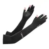 Protección Solar para Conducir y Montar Mangas de Hielo Guantes de Seda de Hielo de Verano Para Llevar Pesca Exterior Protección de Brazos Anti-UV Mangas de Hielo Extendidas