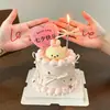 Decoración de pastel Día de San Valentín Qixi 2026 lindo adorno de conejo Miffy corazón de confesión de pareja inserción de tarjeta de amor