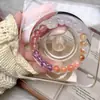 Amatista Natural con Cristal Amarillo Tower Natural, Fantasma Blanco DIY Pulsera de Amatista de Ensueño Pulsera Cuentas
