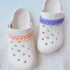 Sapatos de furo quente transfronteiriços fivela de sapato DIY corrente decorativa flor de sapato colorida ins criativa corrente de flor de sapato removível em estoque atacado