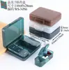 Mini Porta-Comprimidos Pequeno Portátil com 3 Compartimentos, Caixa de Comprimidos de Plástico para Manhã, Tarde e Noite, Porta-Comprimidos para Convalescentes, Caixa de Cápsulas para Um Dia