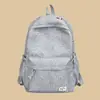 Diseño de letra bordada, suave y lindo, mochila ligera para estudiantes, moderna y elegante, perfecta para el uso diario y salidas