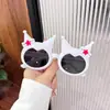 Óculos de Sol da Moda para Menininha Óculos de Sol para Bebê Óculos de Sol Infantis para Apresentação no Palco Óculos de Sol Fofos Kuromi com Proteção Solar
