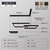 Lámpara de araña minimalista italiana para sala de estar, lujo ligero, diseñador creativo, de alta gama, atmosférica, anillo protector para los ojos, lámpara de araña para comedor, aluminio, otro