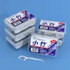 Hilo Dental Desechable de Bambú Empaquetado Individualmente Caja de Hilo Palillos Portátiles con Hilo para Uso Doméstico Hilo Ultradelgado