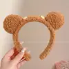 Nuevo pasador de pelo alto peculiar 2026, diadema de maquillaje estilo coreano otoño/invierno, diadema divertida de felpa, accesorio versátil para el cabello para mujeres