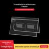Cartão de mesa de acrílico, cartão de pé, cartão de mesa de conferência, cartão de assento, cartão de mesa de exibição, placa de mesa em forma de V, nome da placa de mesa, marca famosa