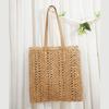 2026 Nuevo Bolso de Hombro de Moda Estilo Retro con Diseño Hueco, Bolso de Paja de Gran Capacidad, Bolso de Playa para Viajes a la Costa y Vacaciones