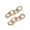 Cadena de Hierro de Cuatro Secciones Llavero Cadena de Cola Cadena de Extensión Galvanizada Hecho a Mano DIY Anillo de Hierro Llavero Accesorios de Joyería Venta al por Mayor