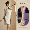 Peça a Nova Lingerie Sexy da Noite Sexy Cheongsam Fenda Recorte Alça Tentação Retro Cheongsam Uniforme 560