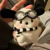 Celebrante Cibernético Piloto Rubor Gafas de Natación Perro Pacha Muñeco de Peluche Llavero Corazón de Niña Colgante para Bolso Regalo