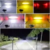 Farol de LED para Motocicleta Duas Cores Holofote Três Olhos Feixe Alto e Baixo Farol Elétrico à Prova d'Água para Motocicleta Olho de Diabo