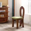 Silla Sirena de Respaldo Sólido de Madera Retro Vintage Silla Nórdica Simple para Comedor en Casa Silla de Tocador para Dormitorio