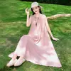 Vestido Lindo Super Estiloso e Único, Novo Verão 2026 Sem Mangas de Algodão e Seda para Festa na Praia com Toque de Luxo